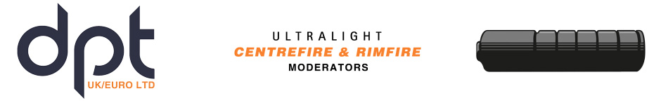 DPT UK Europe Ltd Ultralight CentreFire and Rimfire Rifle Supressors